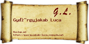 Györgyjakab Luca névjegykártya